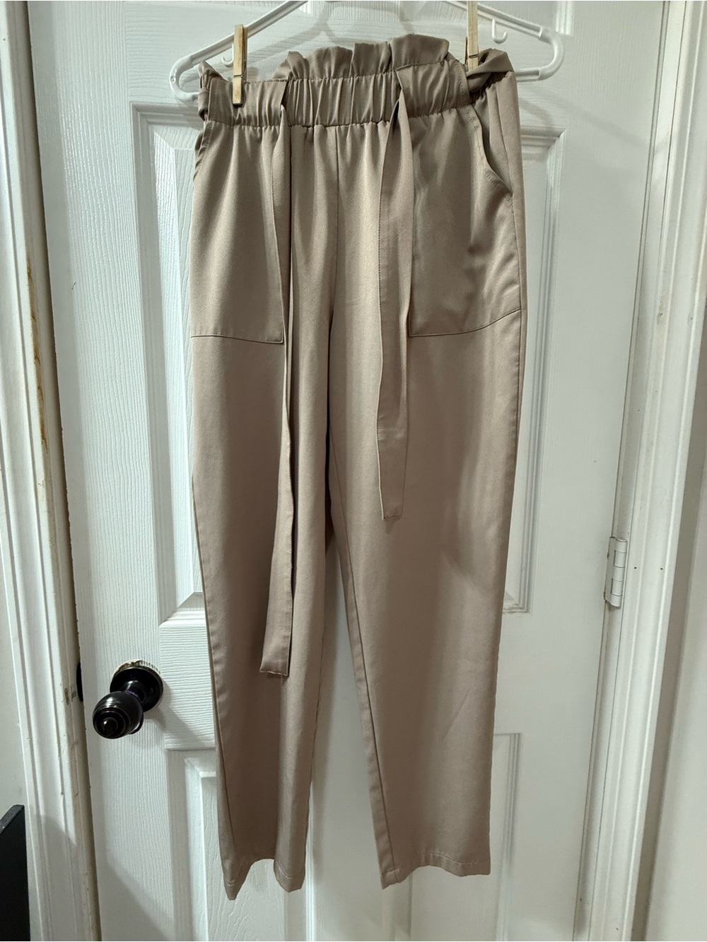 Paperbag Waist Tapered Trousers